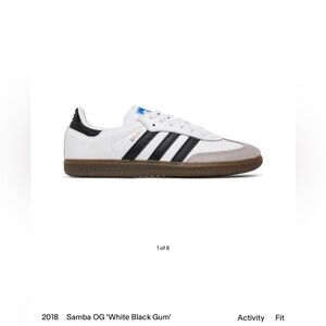 Adidas samba OG white black gum sole